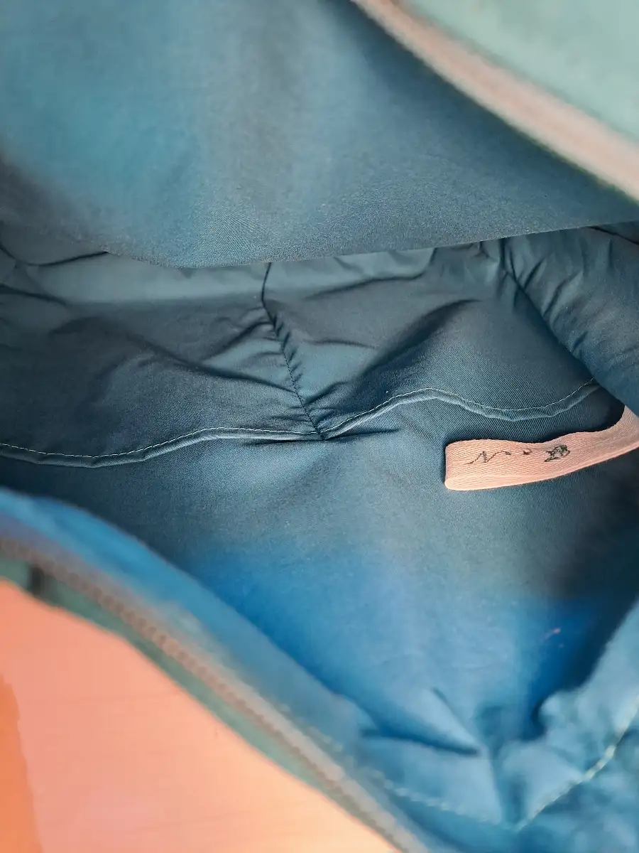Sac petite fille bleu avec poussin